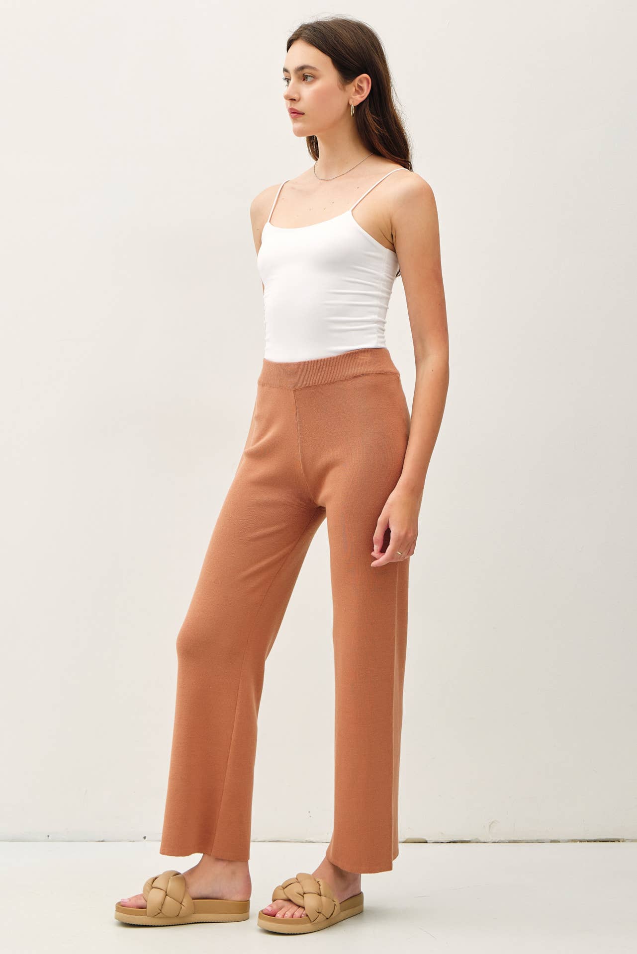 Ann's High Rise Soft Ribbed Pant