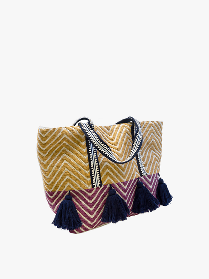 Ada Cotton Tote w/ Tassels