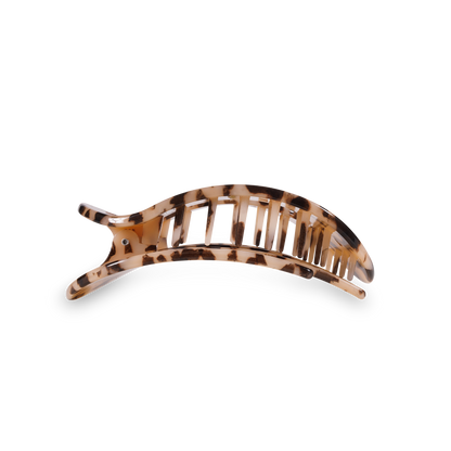 Blonde Tortoise Medium Flat Round Clip