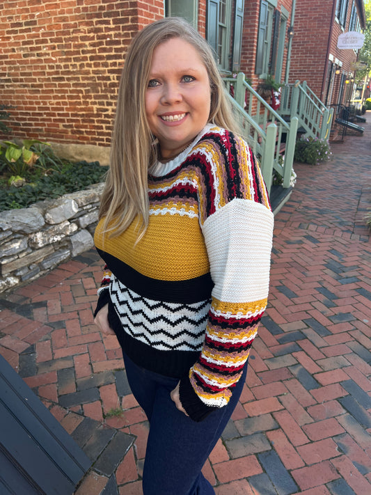 Bold Loud Striped Sweater