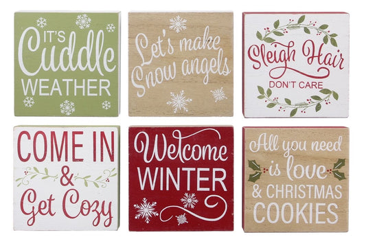 Winter Wording Square Blocks
