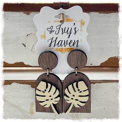 Palm Leaf Earrings