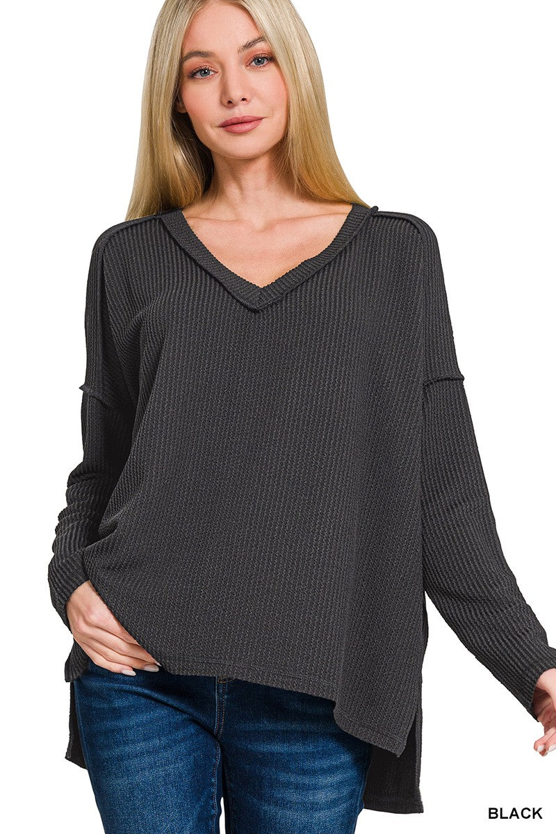 Cara's Corded RIbbed Top