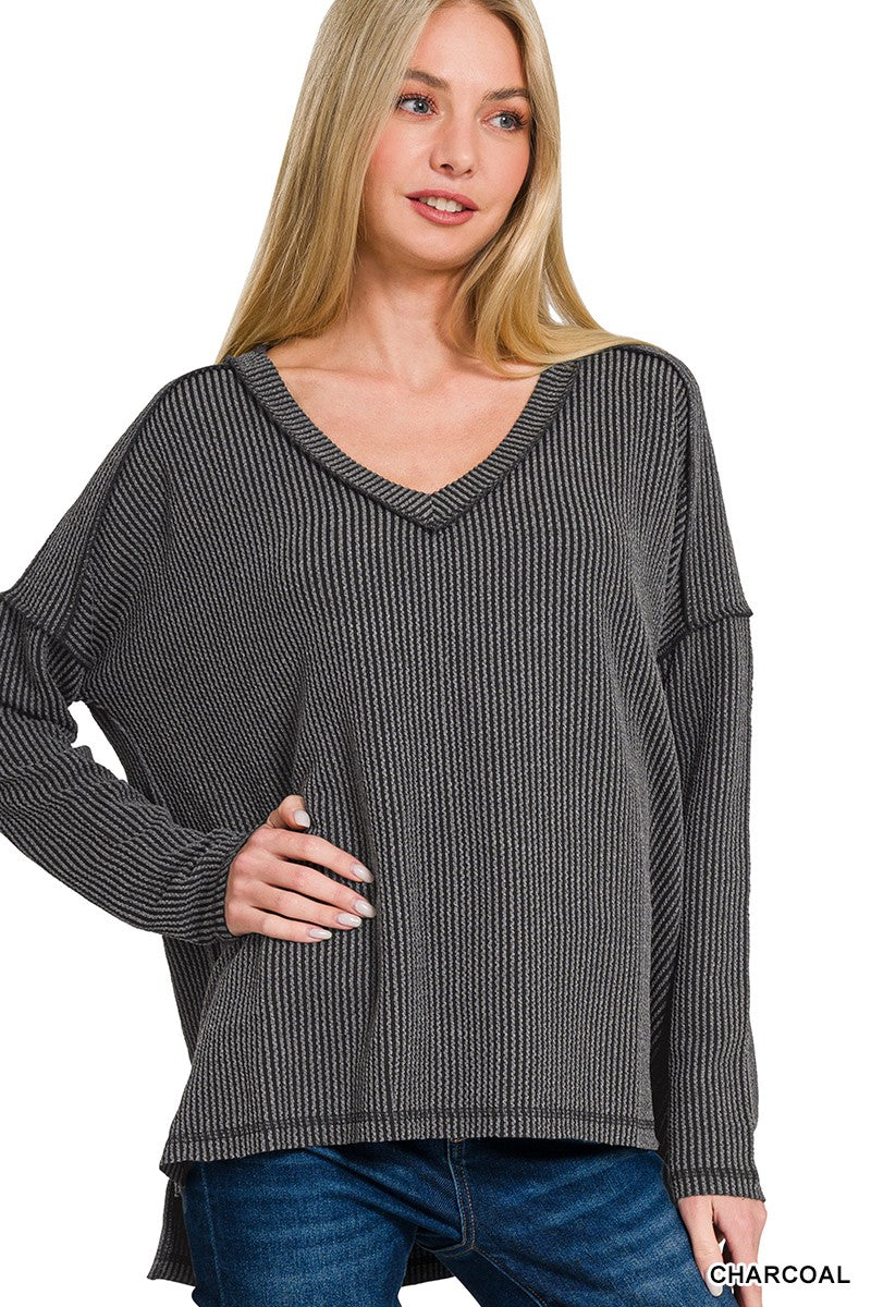 Cara's Corded RIbbed Top