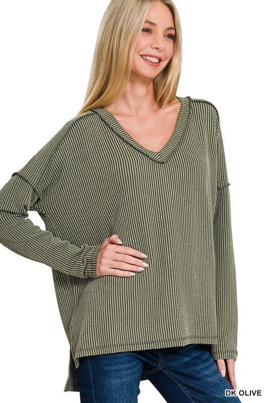 Cara's Corded RIbbed Top