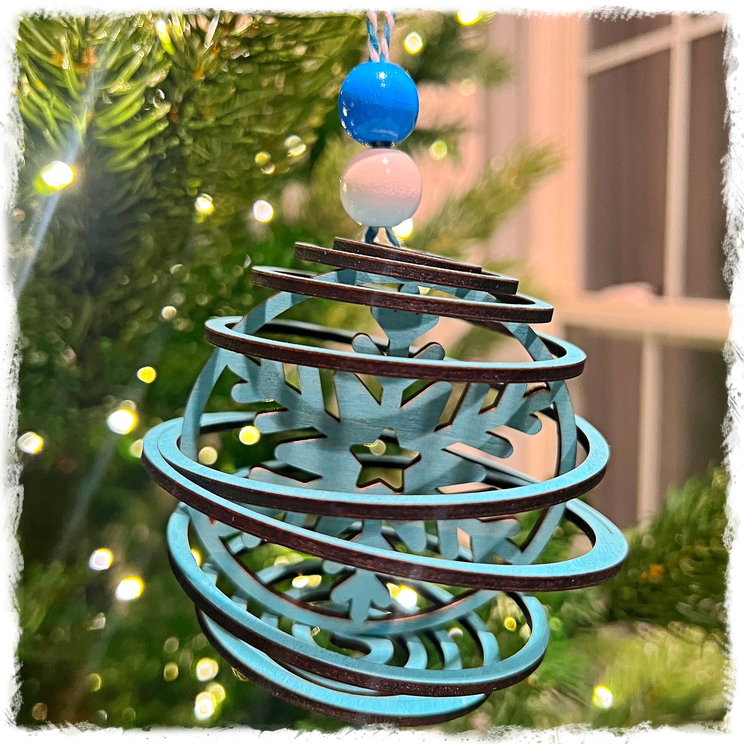 Snowflake Globe Ornament