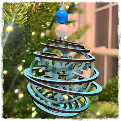 Snowflake Globe Ornament