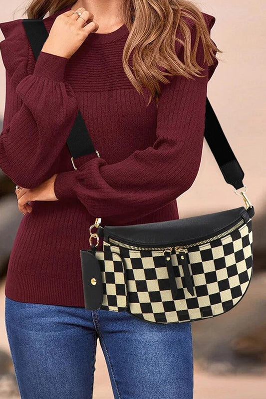 Duo Checkered Crossbody