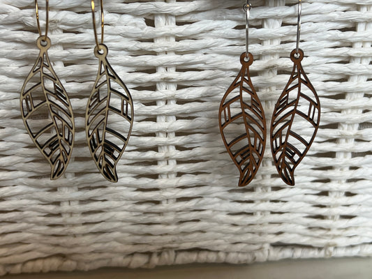 Wood Fall Leaves on Hoops