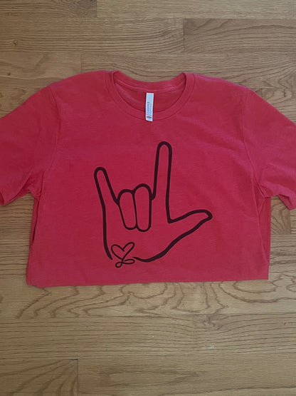 PREORDER - Heather Red Ivy's _\m/ Tee
