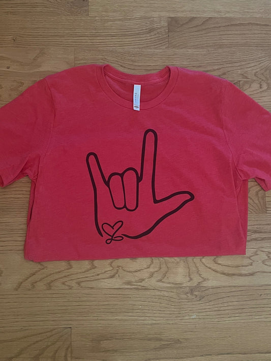 PREORDER - Heather Red Ivy's _\m/ Tee
