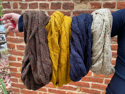 Alaska's Flecked CC Infinity Scarf