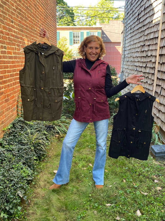 Rachel's Autumnal Vest Hoodie