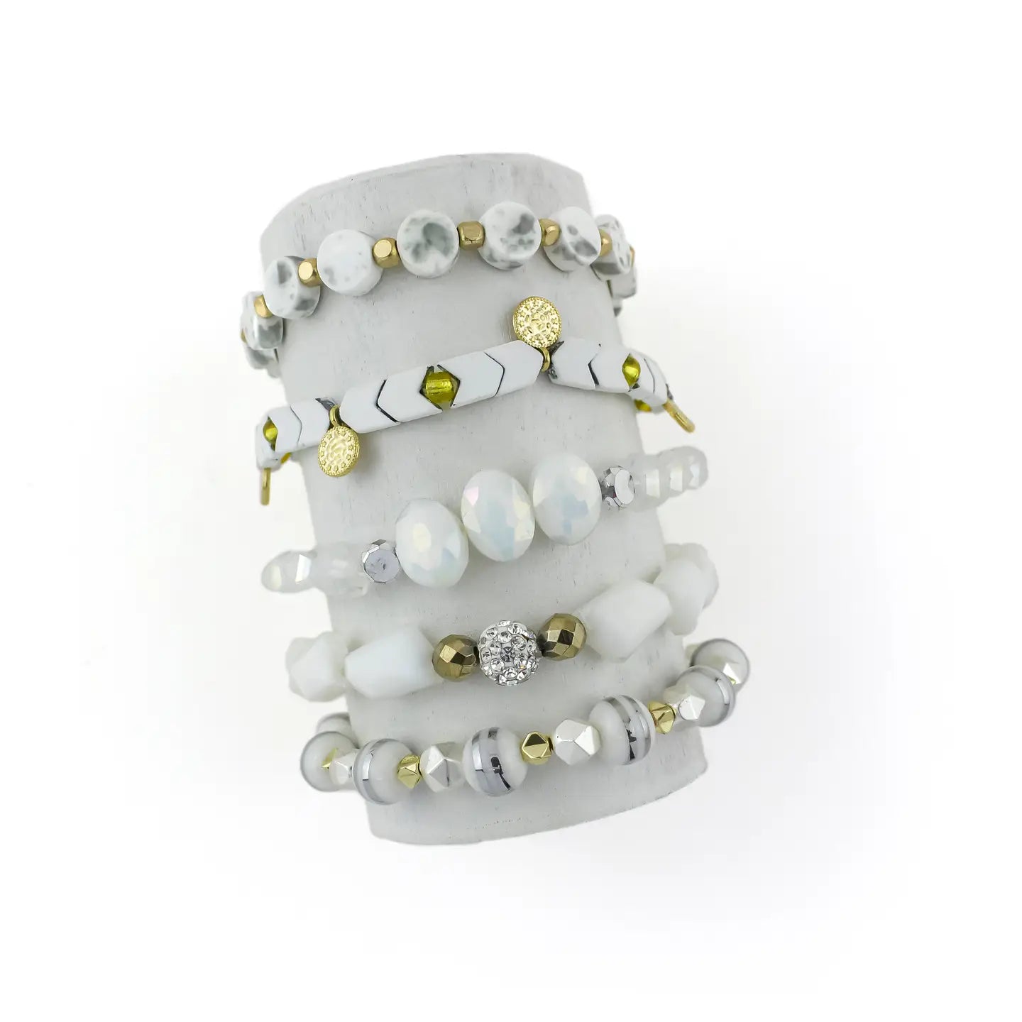 White Marble Bracelets (5)