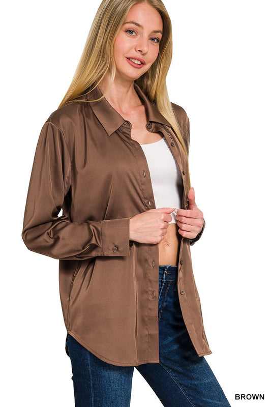 Stella's Holiday Satin Top