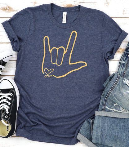 PREORDER - Heather Navy & Buff Ivy's _\m/ Tee