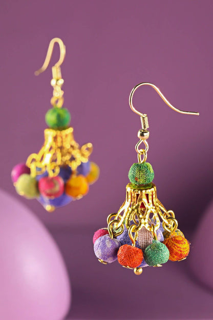 Handmade Beaded Chandelier Earrings