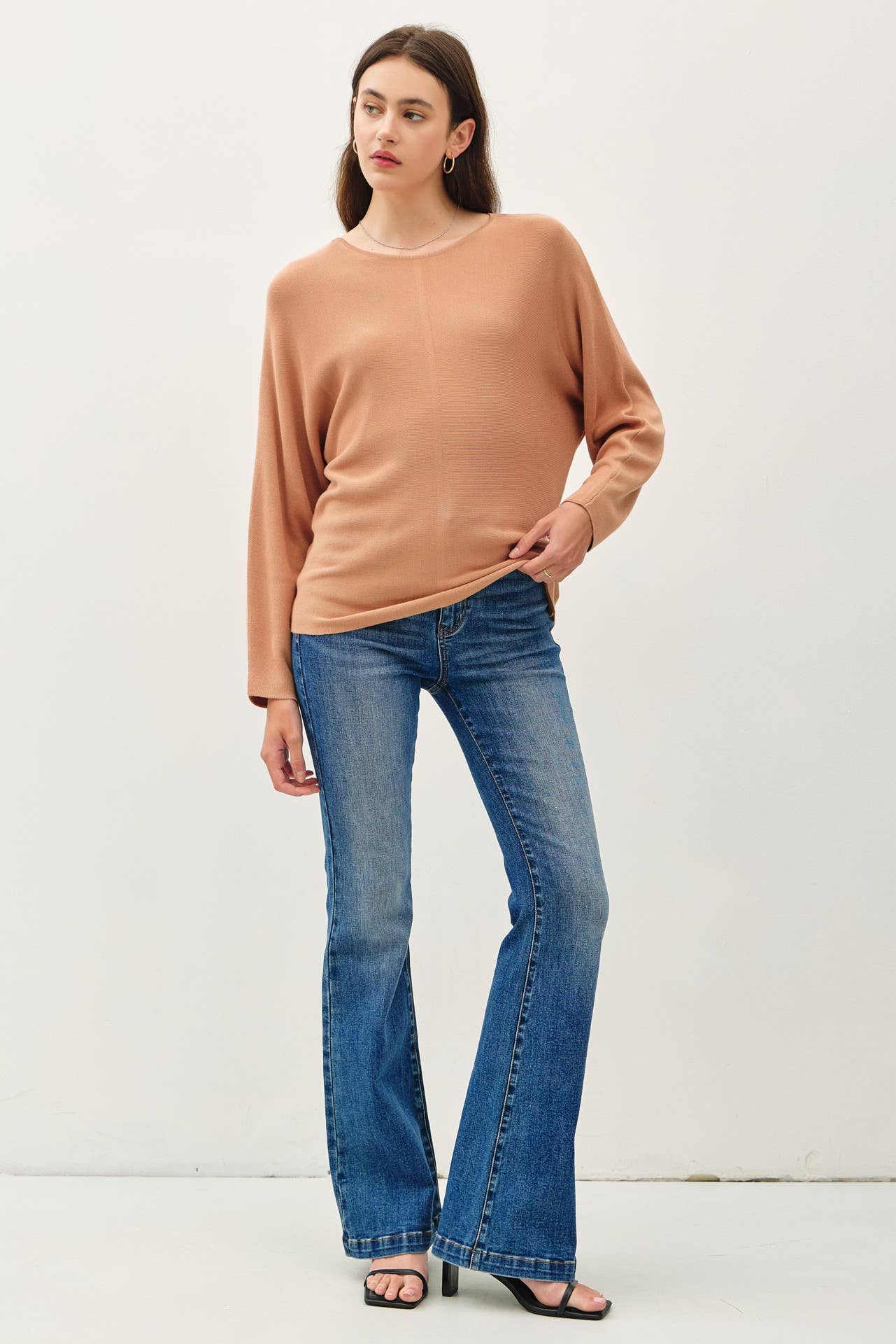 Jade's Bisque Dolman Sweater