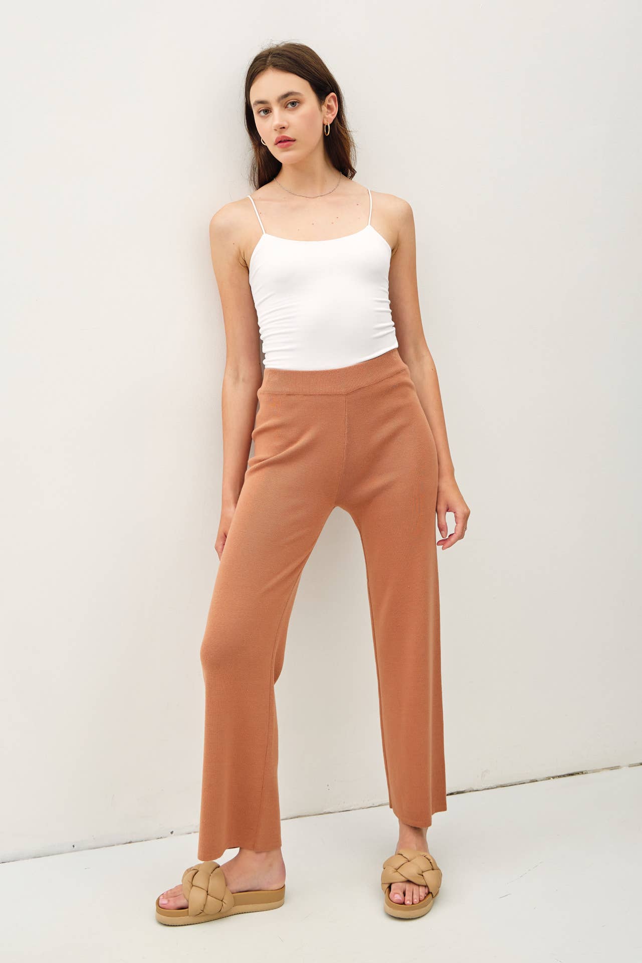 Ann's High Rise Soft Ribbed Pant