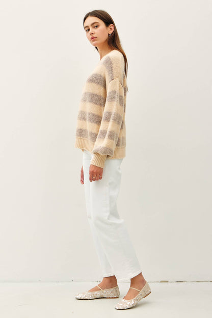 Dani's Poppy Wool Striped Sweater