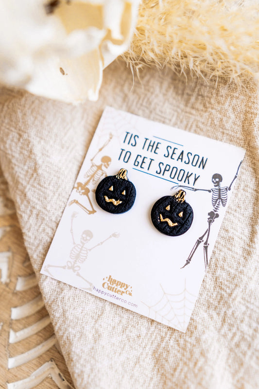 Jack O'Lantern Studs