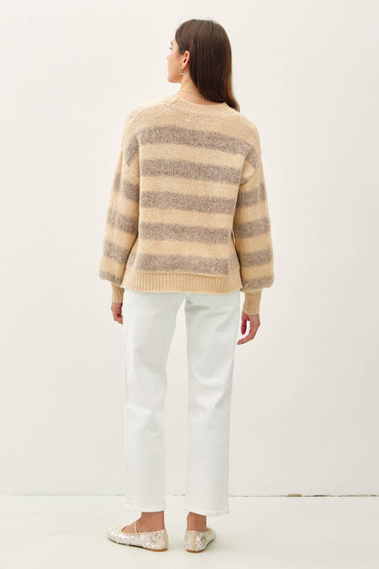 Dani's Poppy Wool Striped Sweater