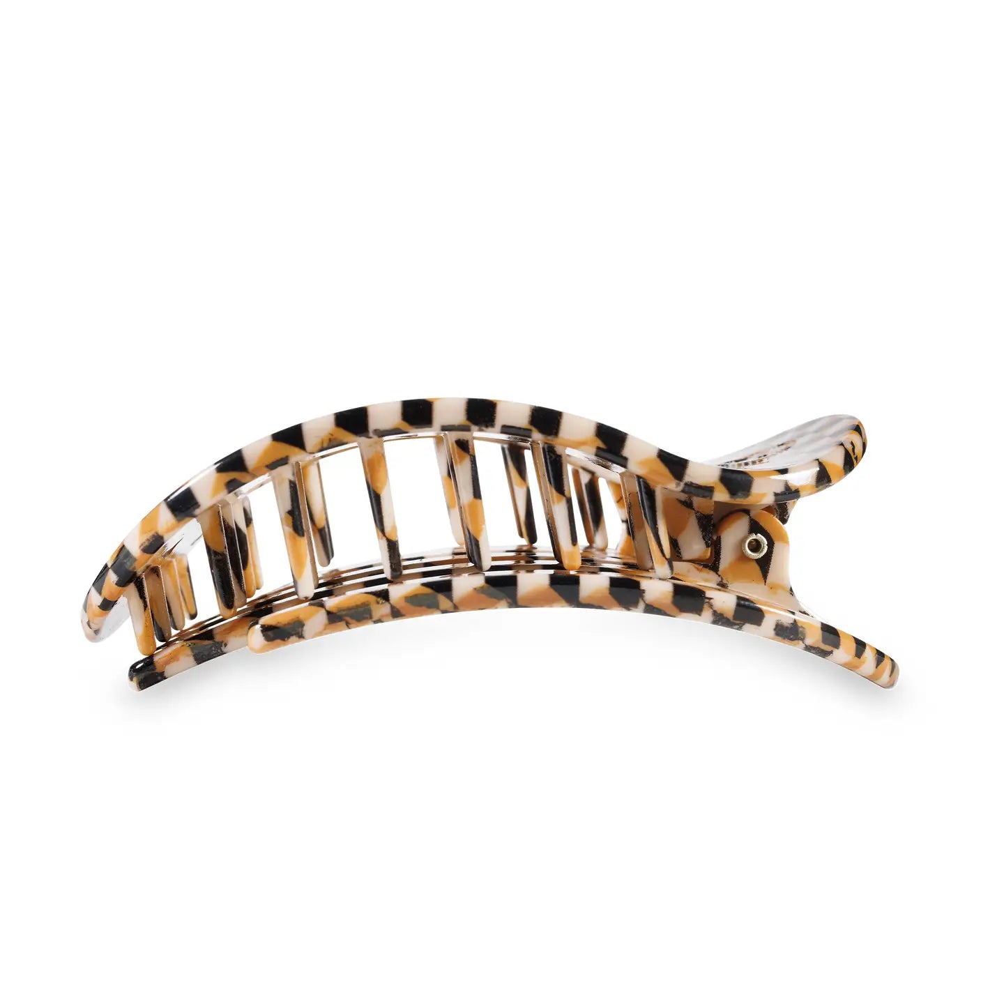 Checkered Large Flat Round Clip