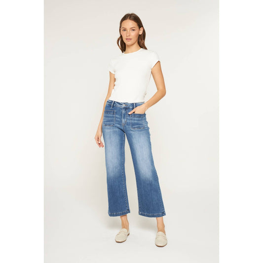 Rosa's High Rise Cropped Wide Leg