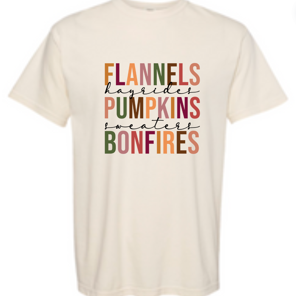 Natural Flannels Pumpkins Bonfires Tee