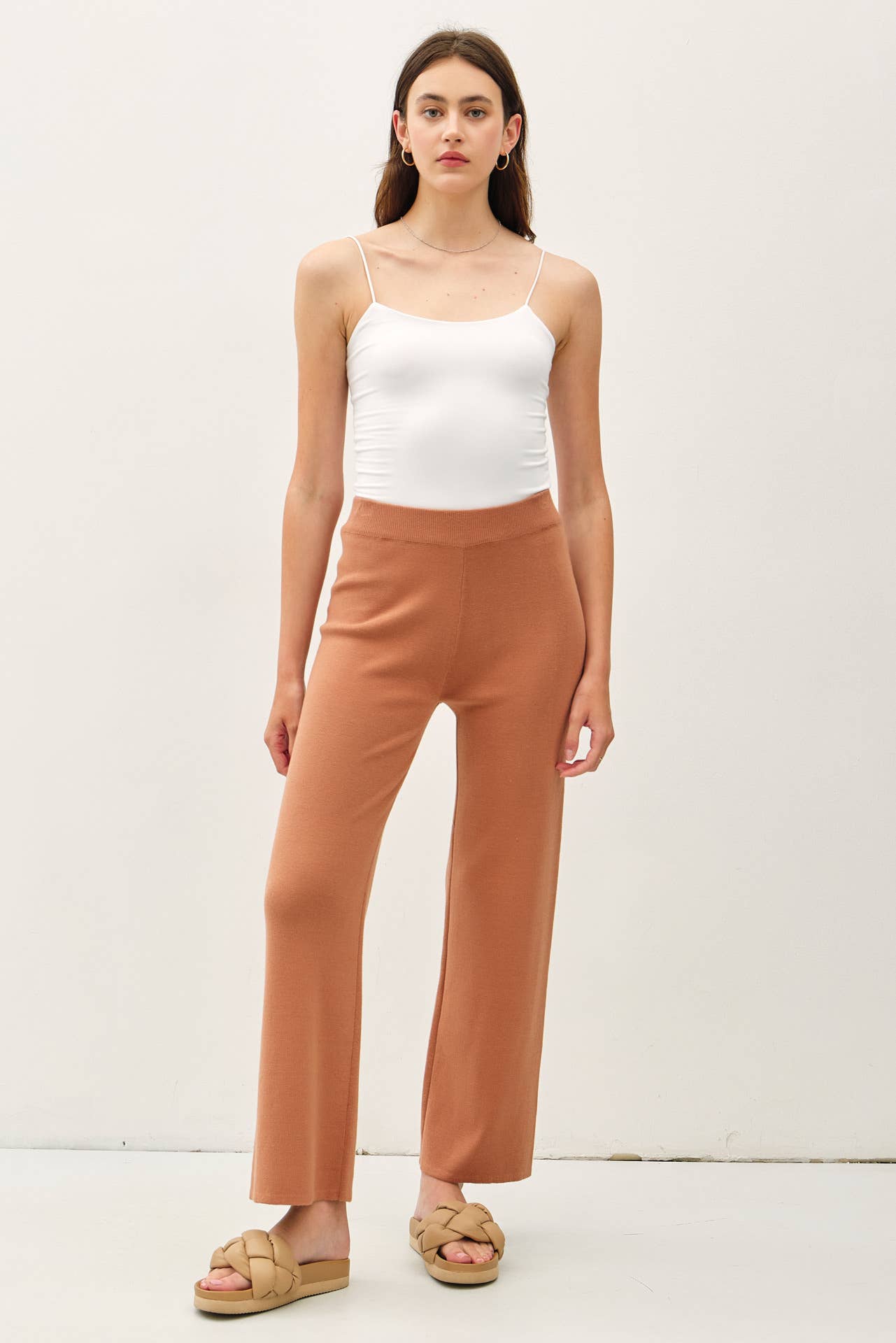 Ann's High Rise Soft Ribbed Pant