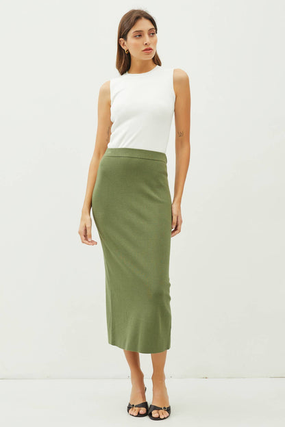 Sienna's Knitted Midi Skirt