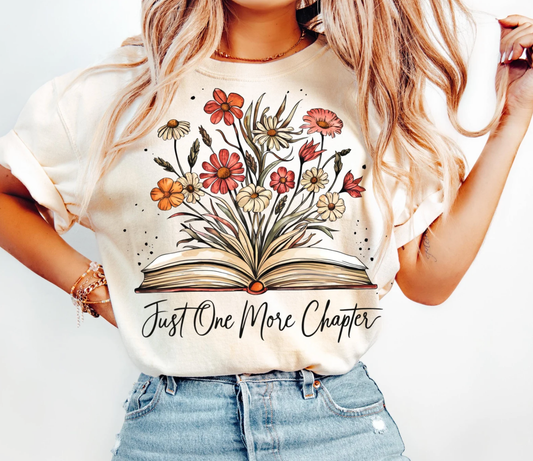 Natural Just One More Chapter Tee