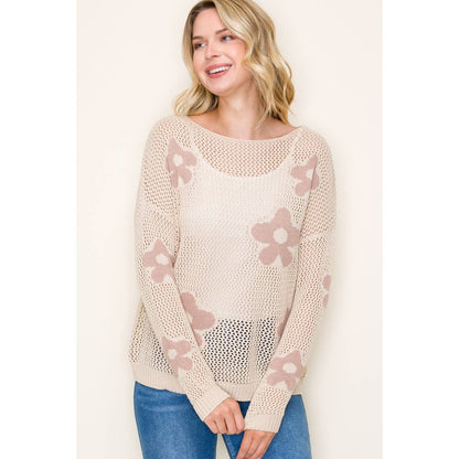 Alika's Natural Fish Net Pullover