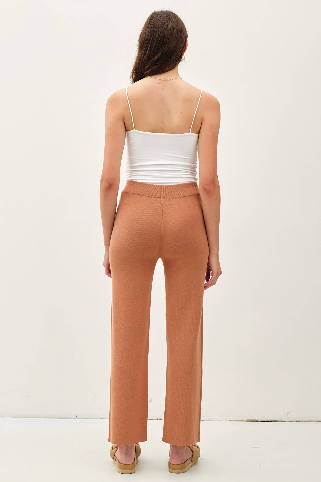 Ann's High Rise Soft Ribbed Pant