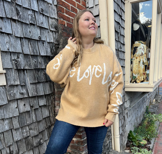 Caramel Love & Love Sweater