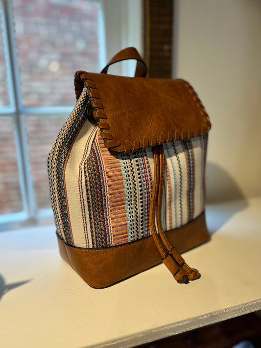 Boho Kourtney Striped Backpack