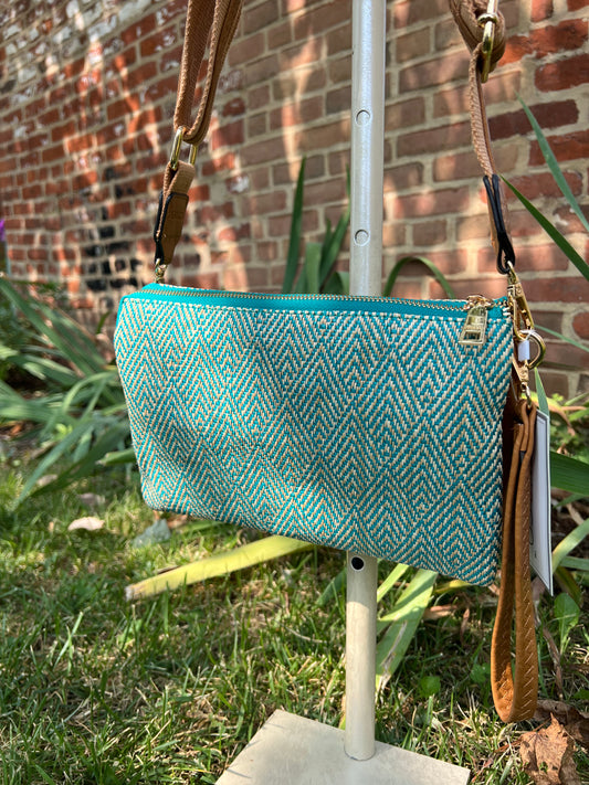Izzy's Teal Arrowhead Crossbody