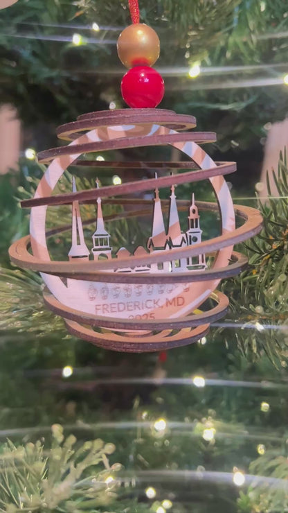 2025 Frederick Globe Ornament