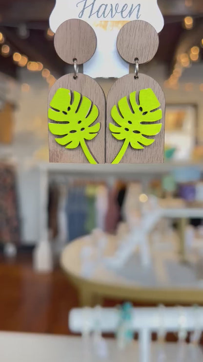 Palm Leaf Earrings