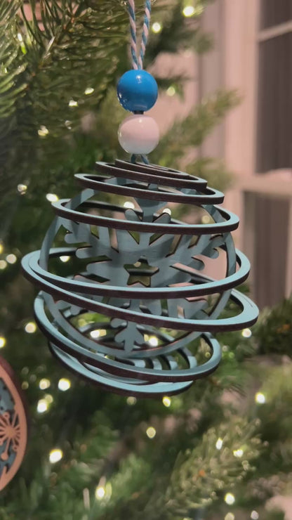 Snowflake Globe Ornament