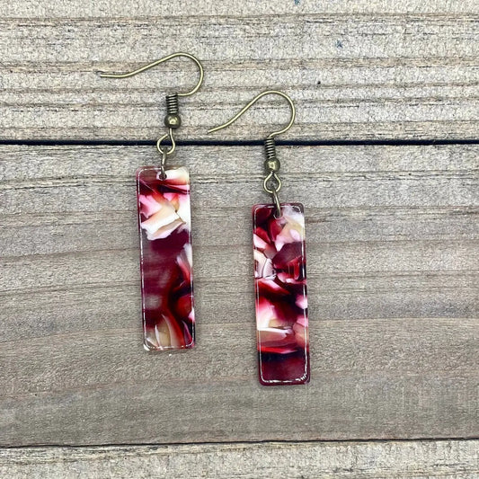 Scarlet Red Storm Earrings